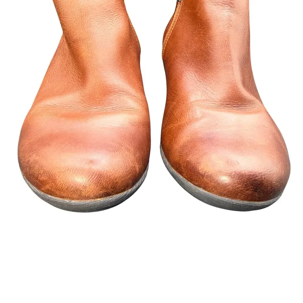 Dansko Maria Brown Leather Ankle Boots Women’s 38 US 7.5-8 Side Zip Booties